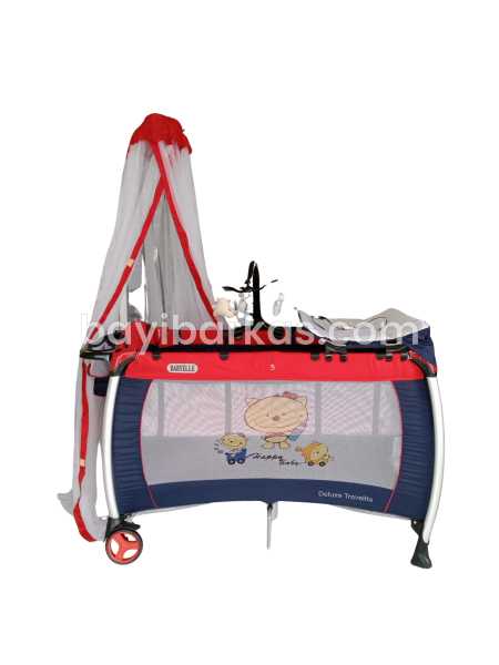Box Bayi / boks tempat tidur bayi BABYELLE "Deluxe Travelite'' Merah-Navy *SECOND (BP.MFA)