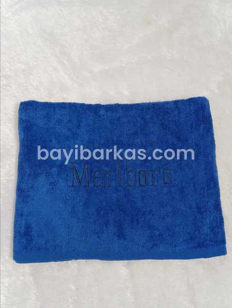 Handuk Tanggung  Dewasa merk MALBORO warna biru tua (EX-KADO)