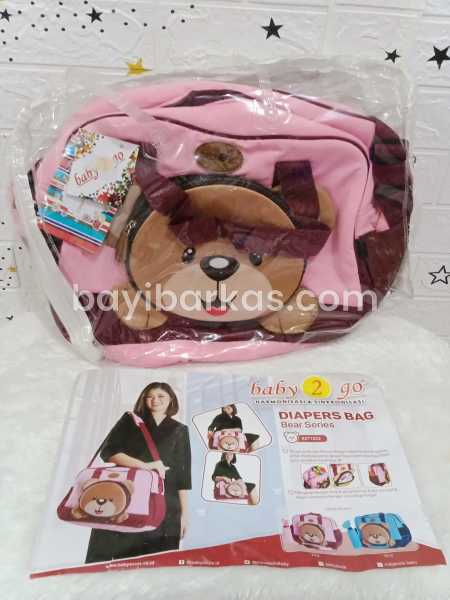 Tas Pergi Bayi / tas perlengkapan bayi / diapers bag  BABY 2 GO "b2t1302" PINK (EX-KADO)