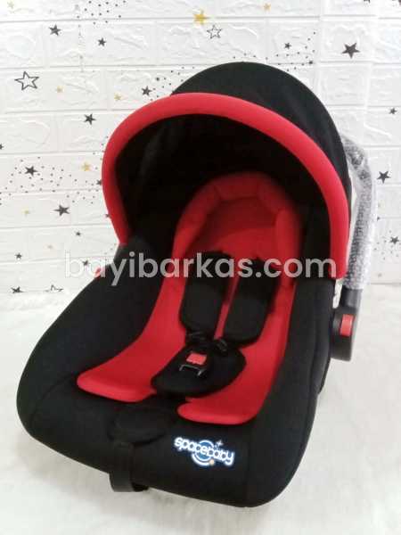 Carseat Infant Carrier SPACE BABY Merah hitam *EX-KADO (BP. NA)