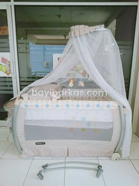 Box Bayi / boks tempat tidur bayi BABYELLE "Premium Line'' Cream *SECOND (BP.MFA)