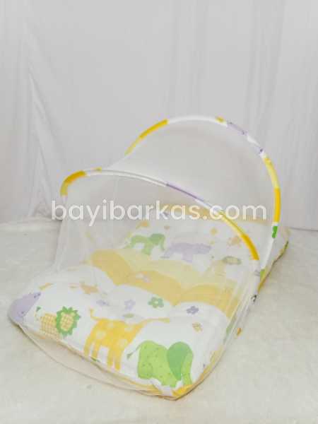 Kasur lipat Kelambu kuning *Second (BNS)