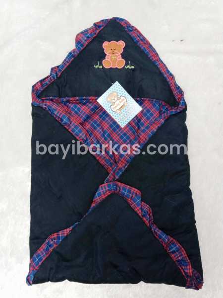 Selimut Tudung Bayi Merek Family Baby Biru dan Cream *NEW (TJ.144-4/NA)