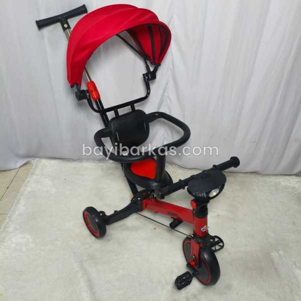 Sepeda Anak Nuwa  (3in1) + Dorongan + Musik Lampu Sepeda Anak Roda Tiga Push Bike *2nd (TJ 151-2/ZA)