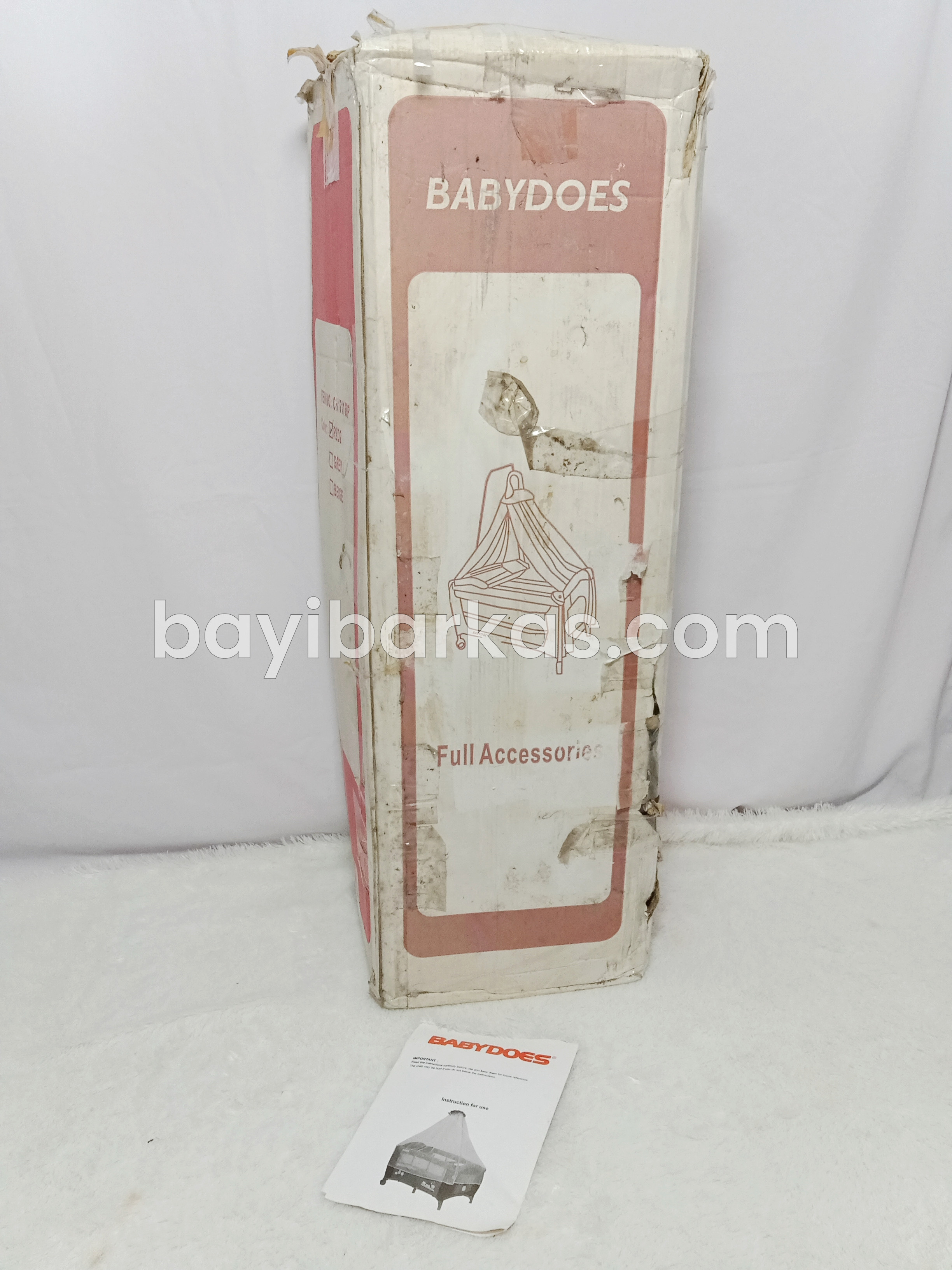 Box bayi parasut BABYDOES 'Panama' MERAH *Second (BP.MFA)