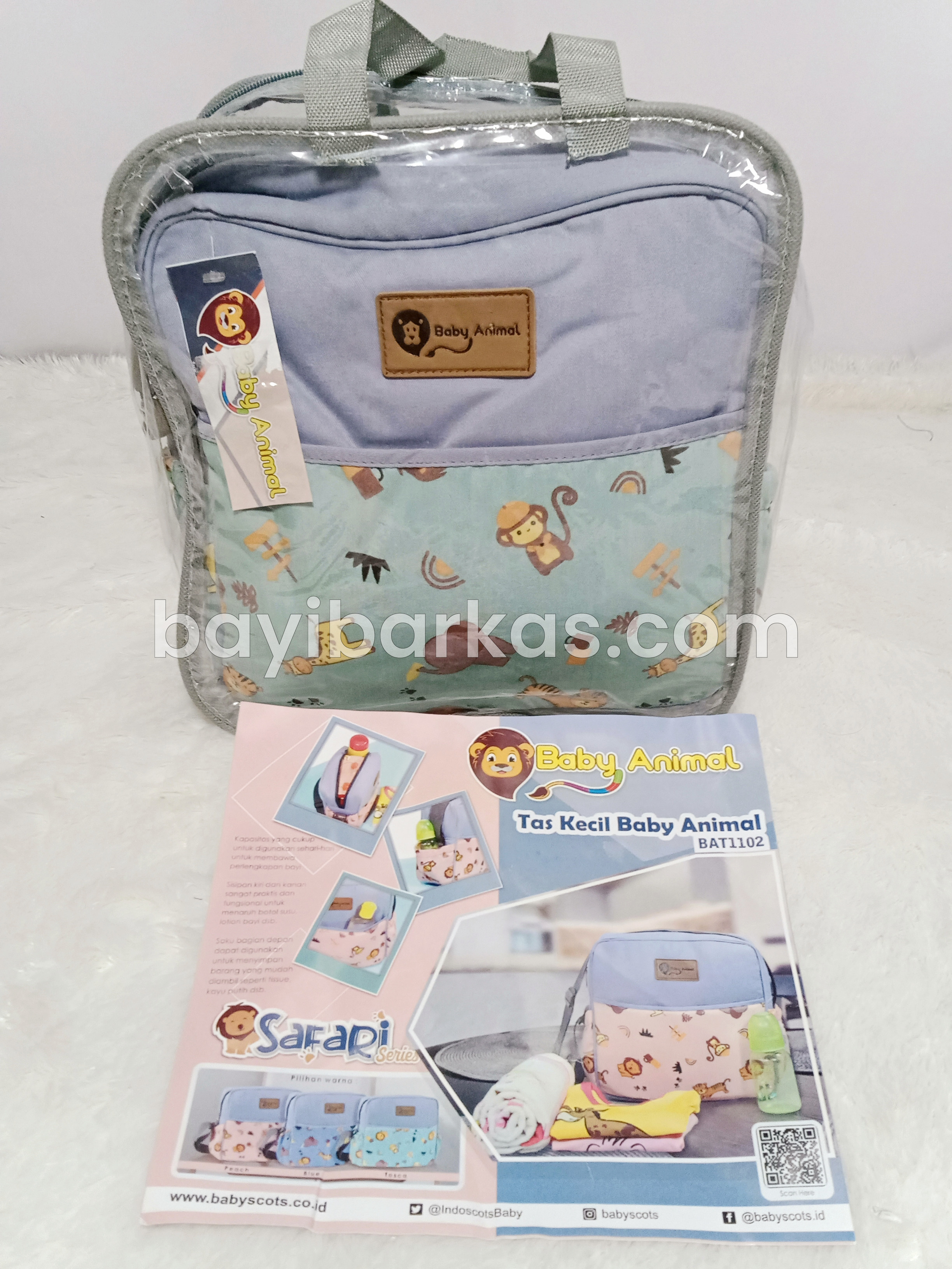 Tas Pergi Bayi merk BABY ANIMAL "BAT-1102" Tosca *EX-KADO