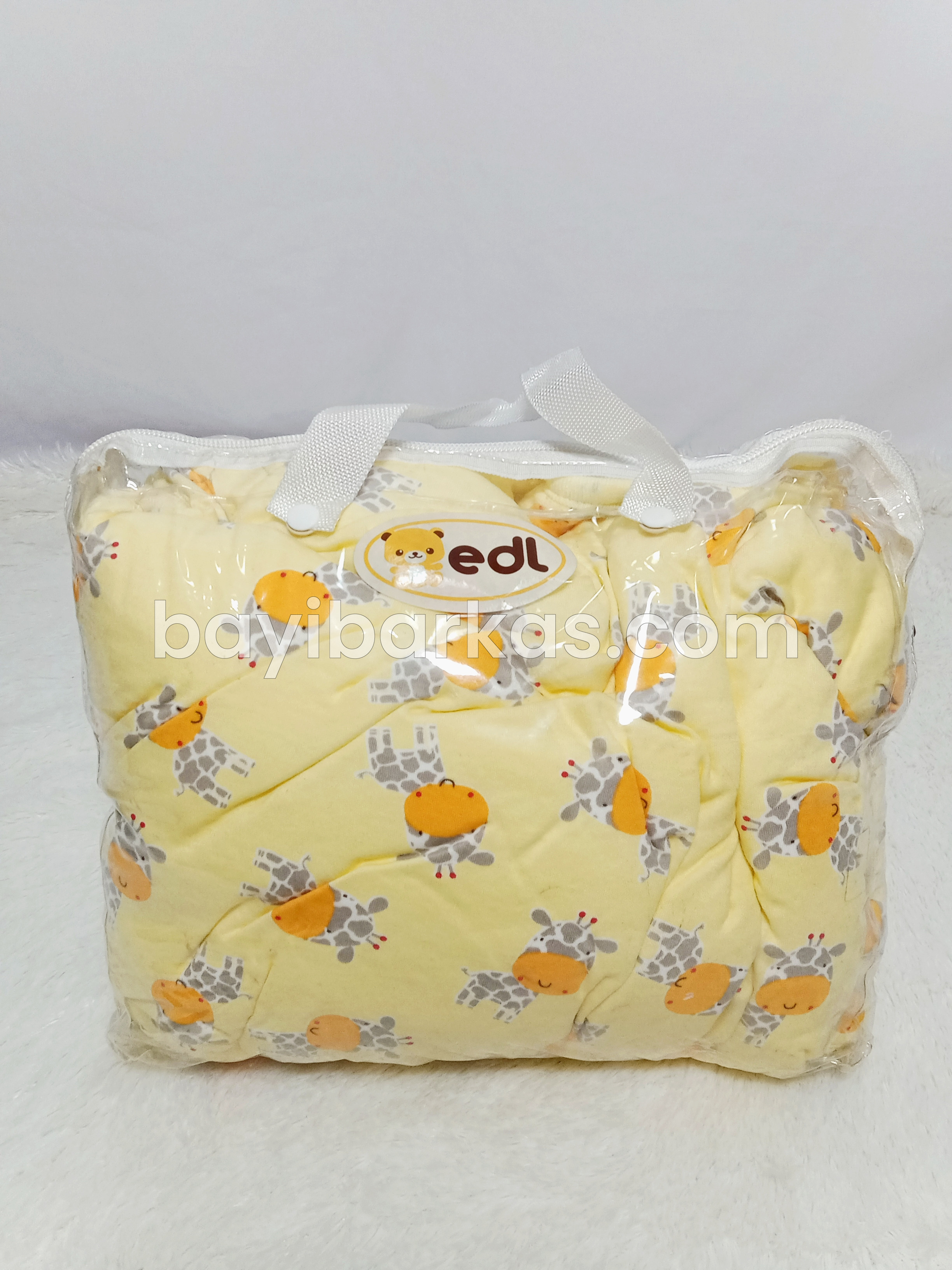 Selimut Tudung Bayi merk EDL "Kuning Jerapah" (EX-KADO)