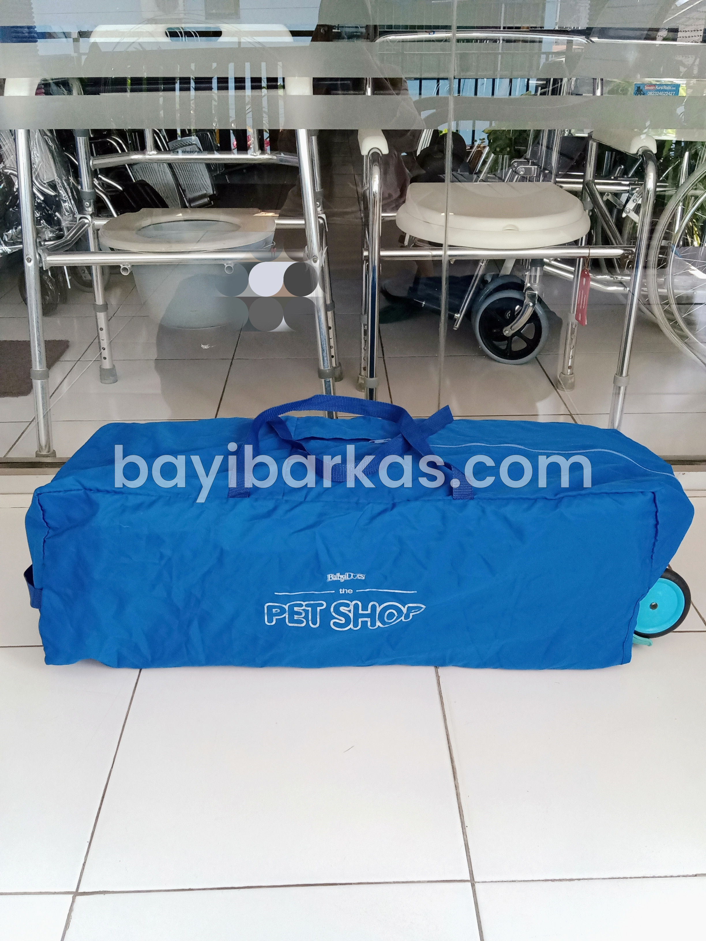 Box bayi / tempat tidur bayi BABY DOES The Pet Shop 2 "Elephant" (Biru) *Second 