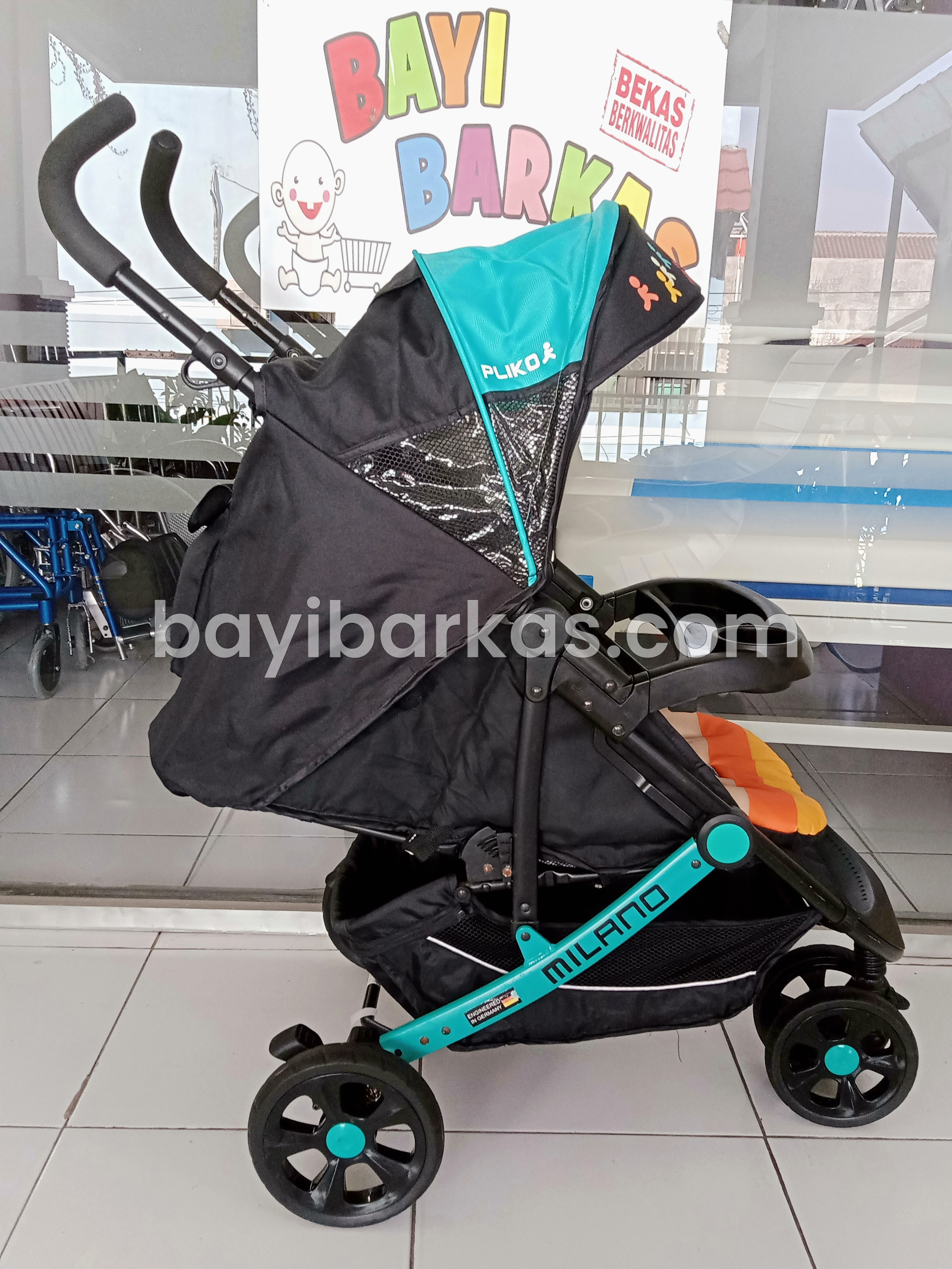 Stroller merk PLIKO "MILANO" warna HIJAU (Second)