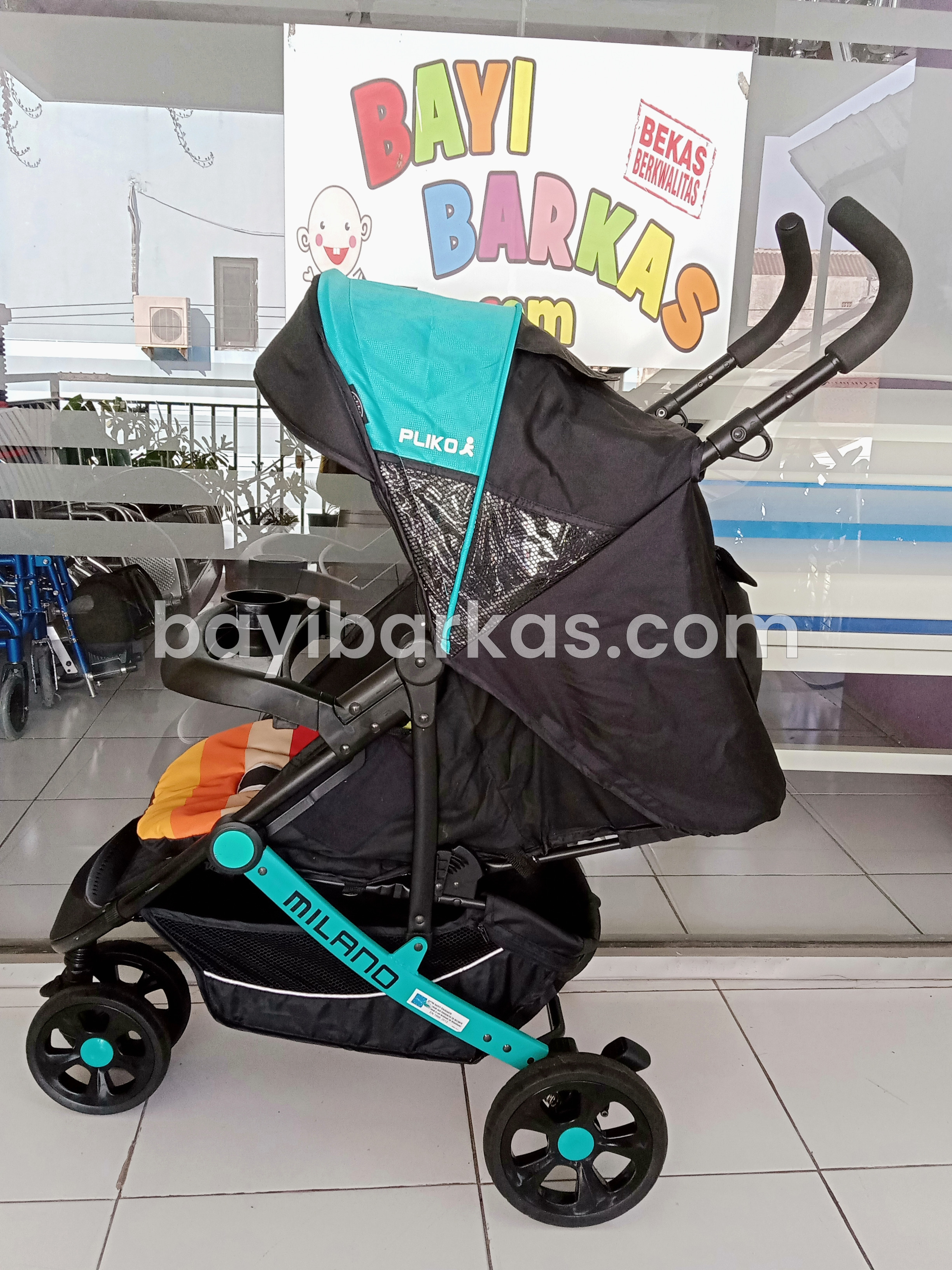 Stroller merk PLIKO "MILANO" warna HIJAU (Second)