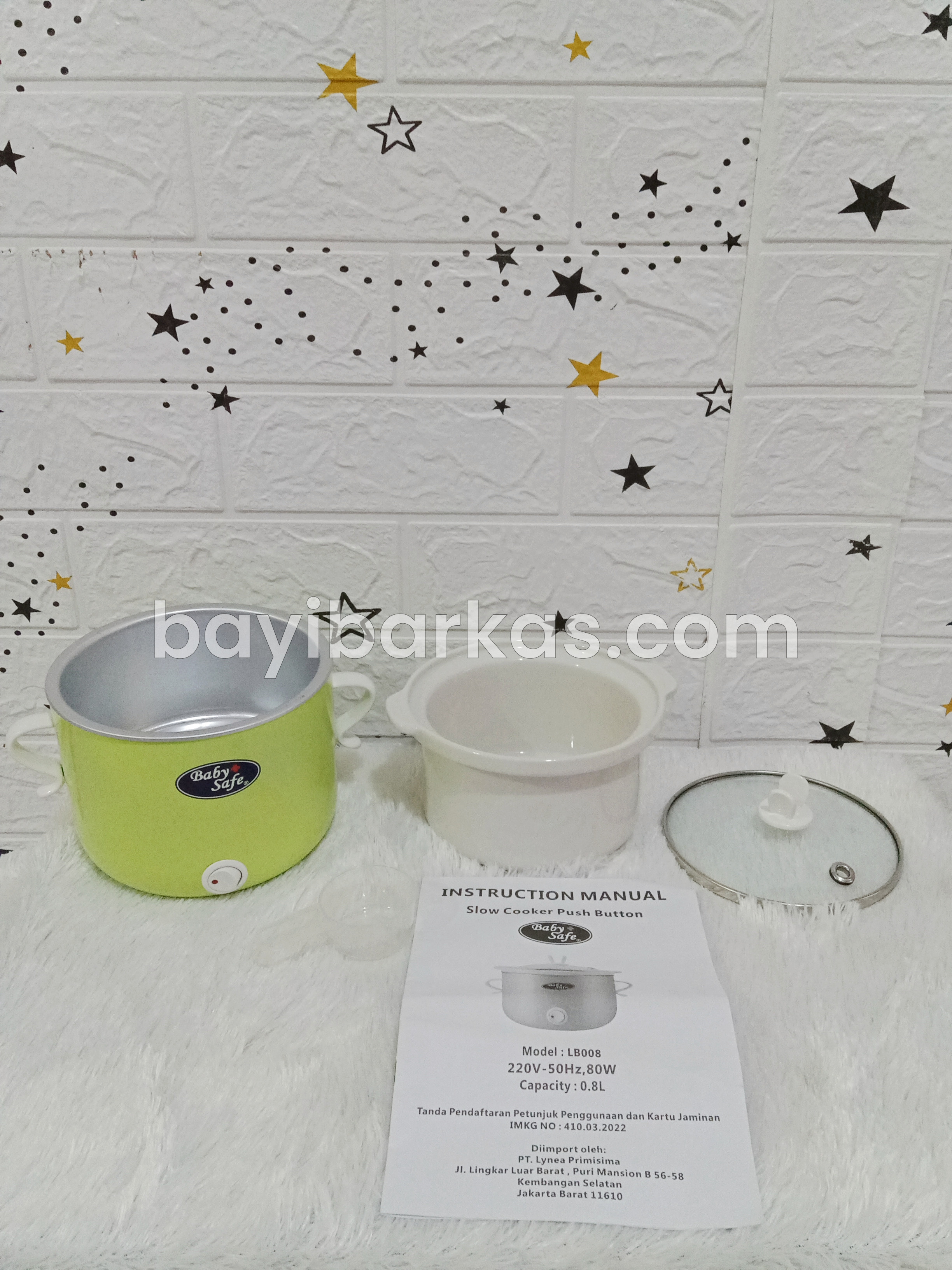 Slow Cooker BABY SAFE 'LB-008' *EX-KADO (BP. KA)