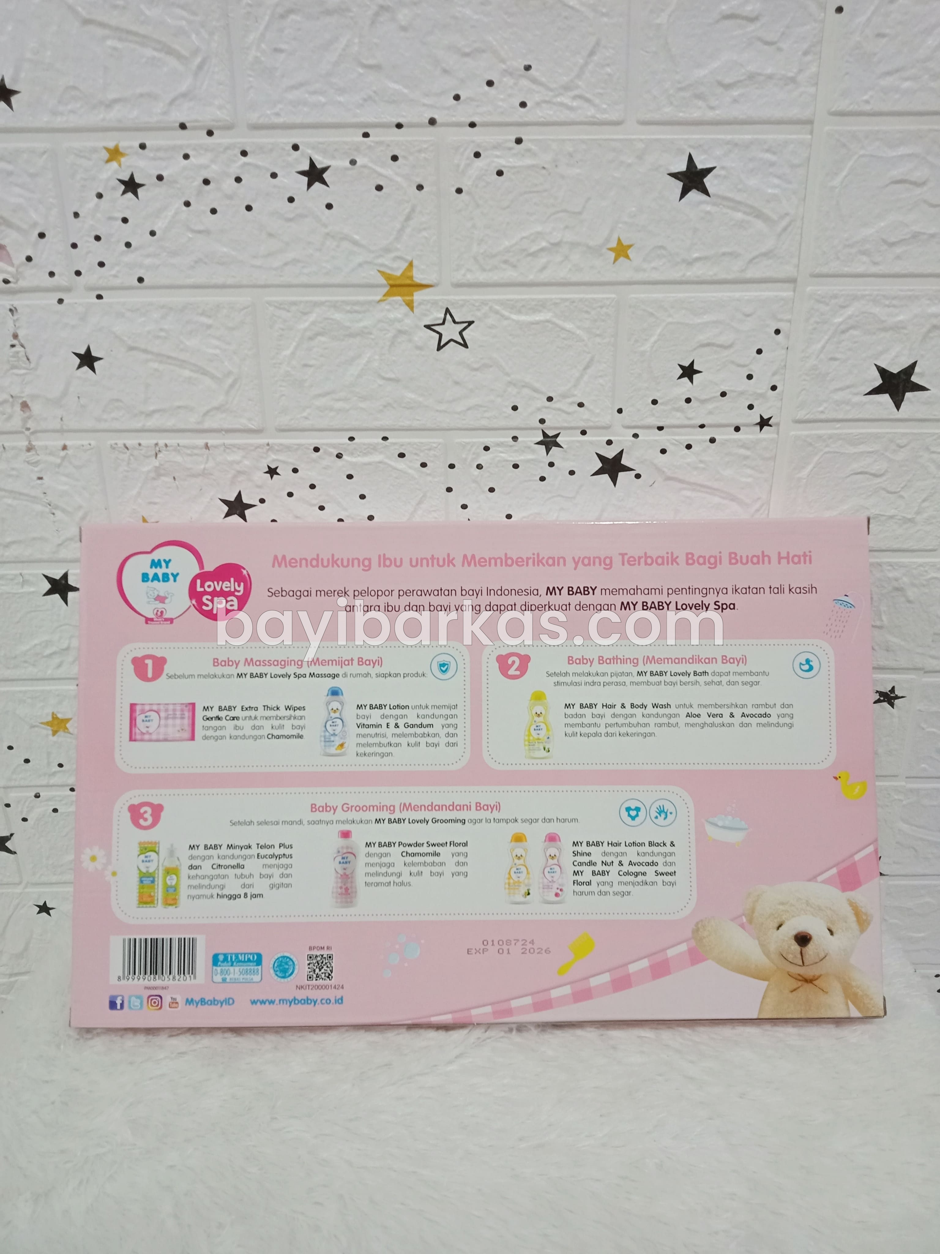 Set Gift Box MY BABY (B) Pink *EX-KADO