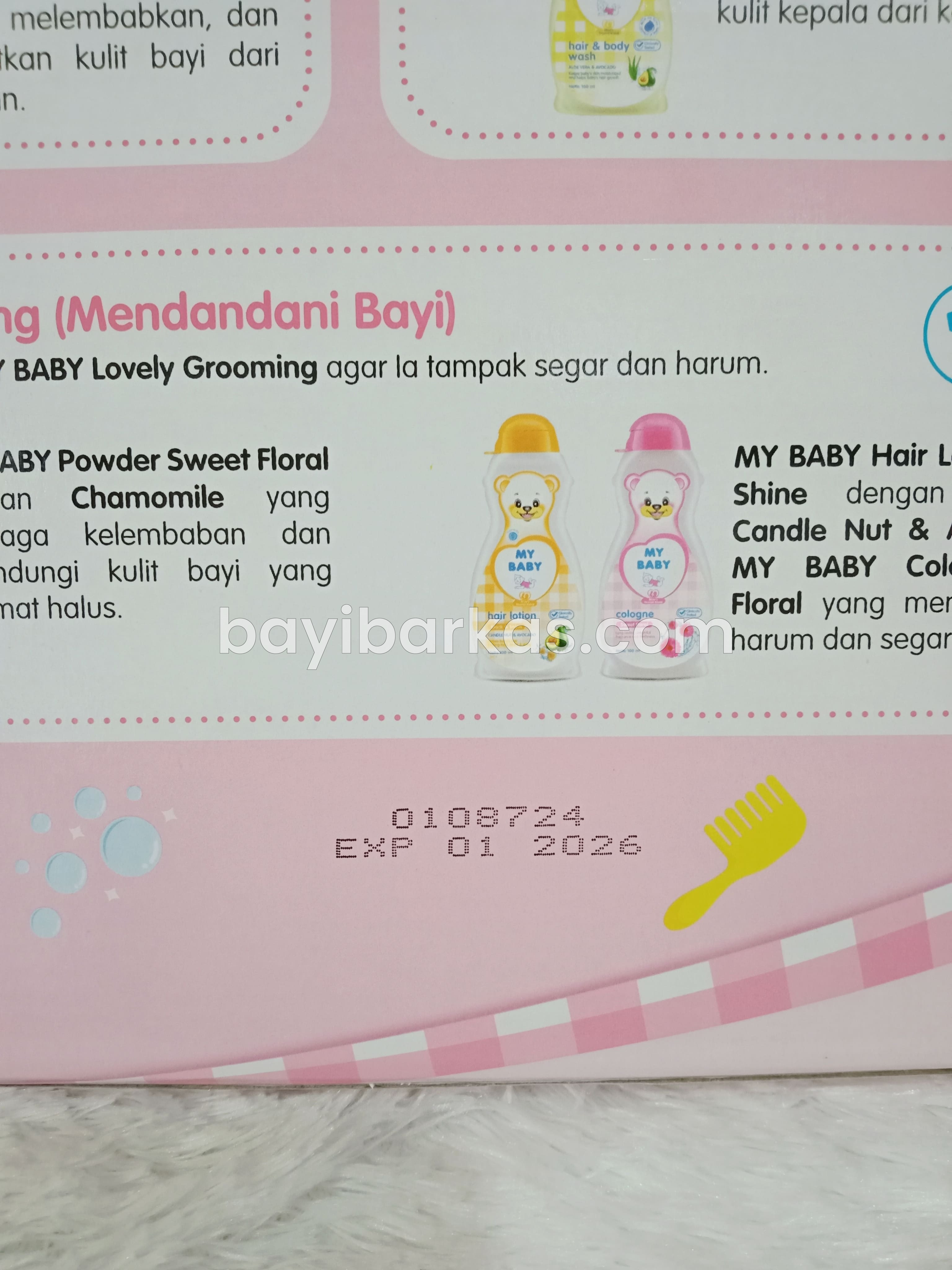 Set Gift Box MY BABY (B) Pink *EX-KADO