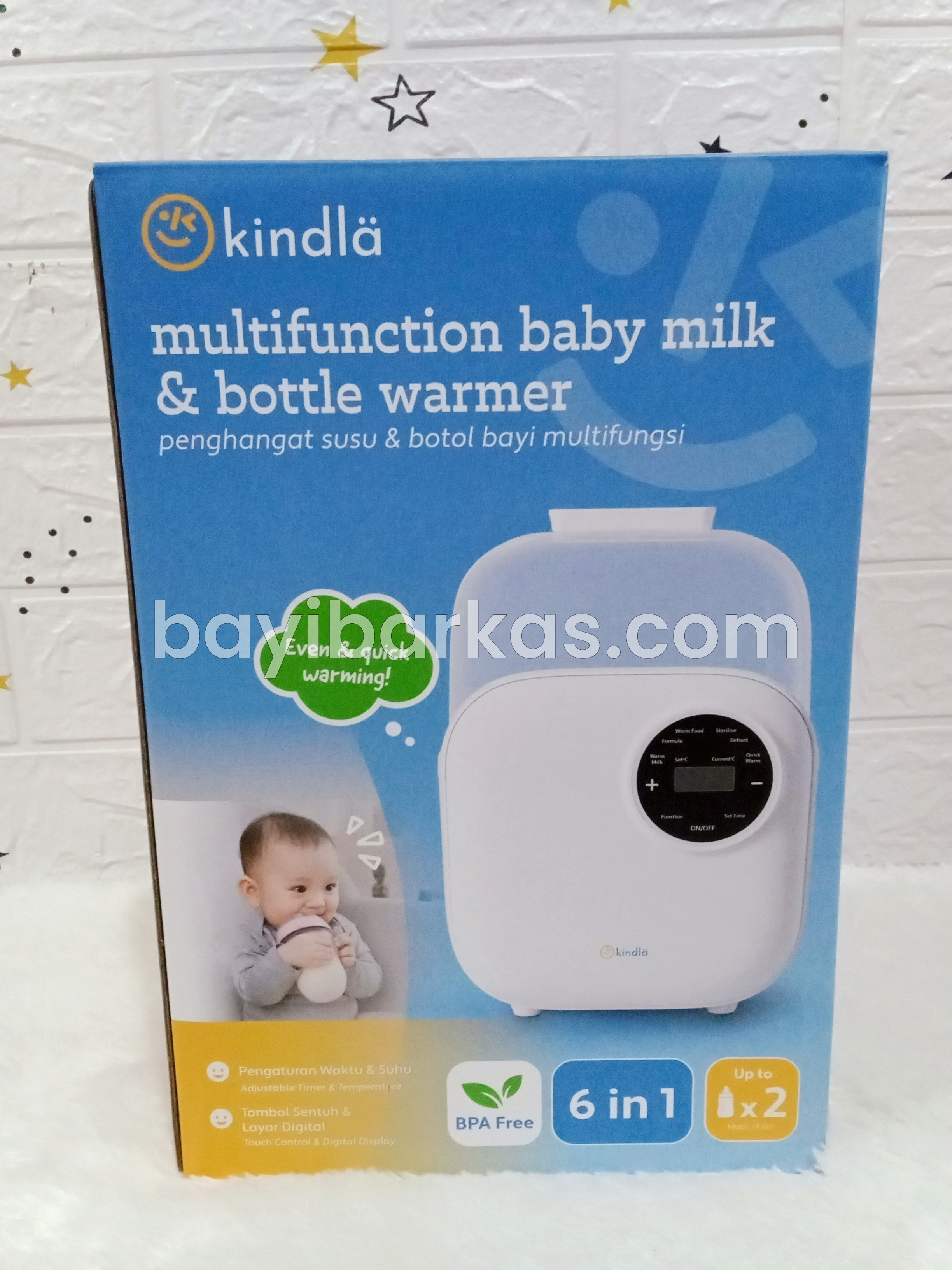 Multifunction Baby Milk & Bottle Warmer 6in1 KINDLA *EX-KADO