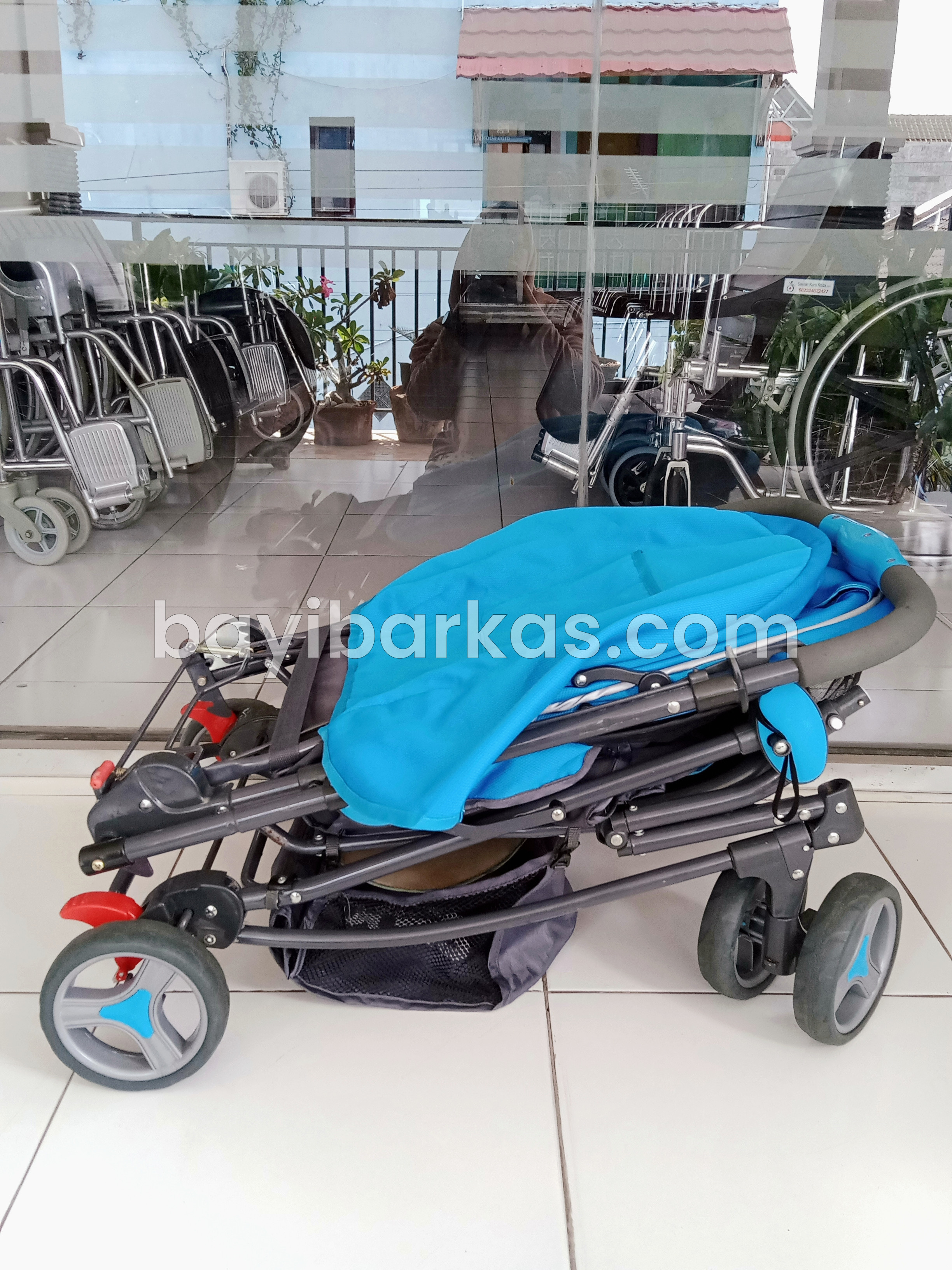 Stroller 3in1 DOES "Langer" biru *SECOND 