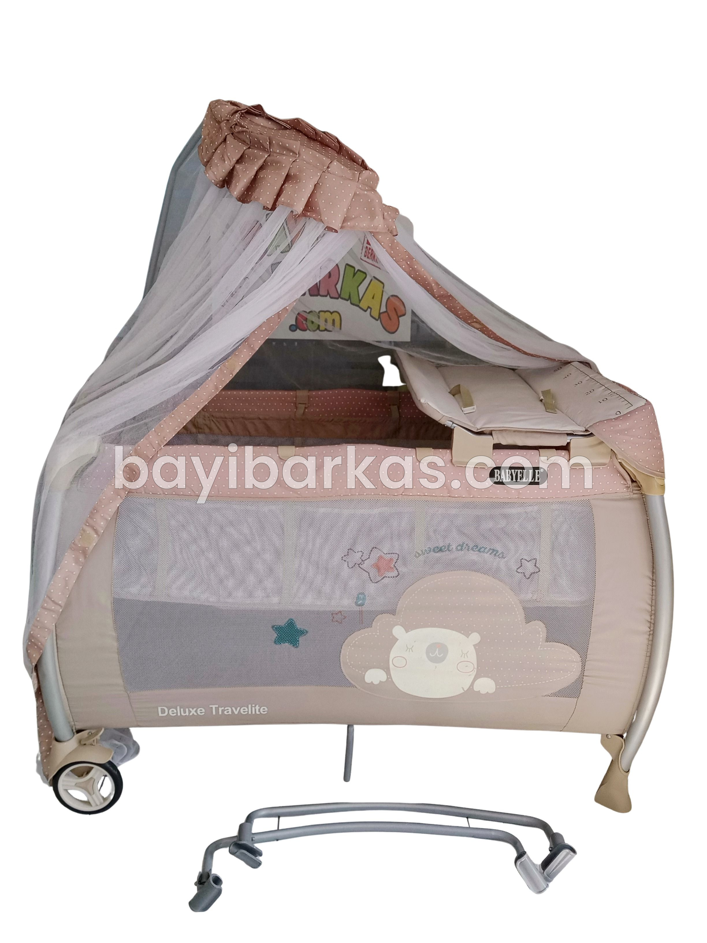 Box Bayi / boks tempat tidur bayi BABYELLE "Deluxe Travelite'' Beige *SECOND (BP.MFA)