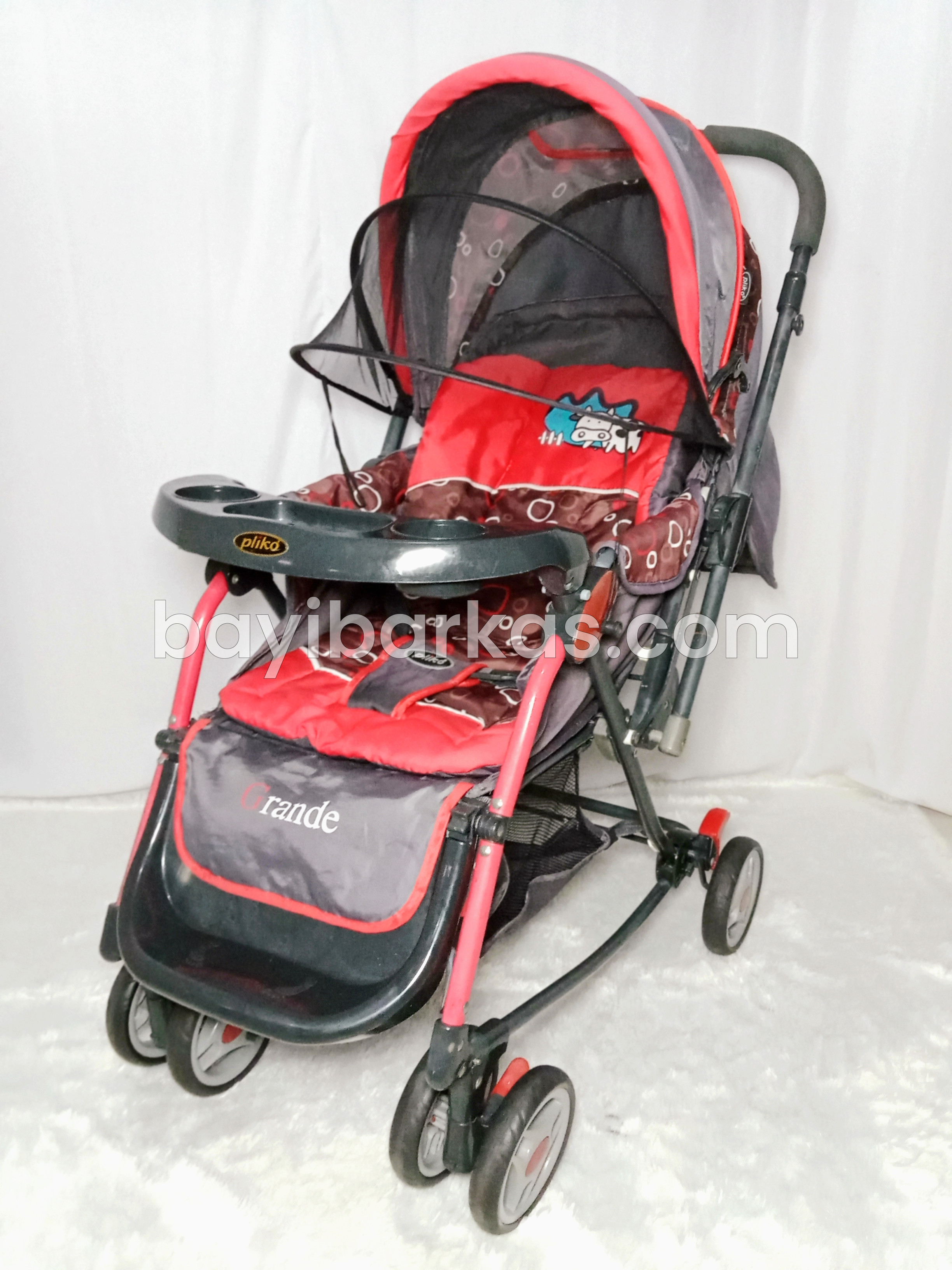 Stroller 3in1 PLIKO 'GRANDE' Merah *SECOND (BP.NA)