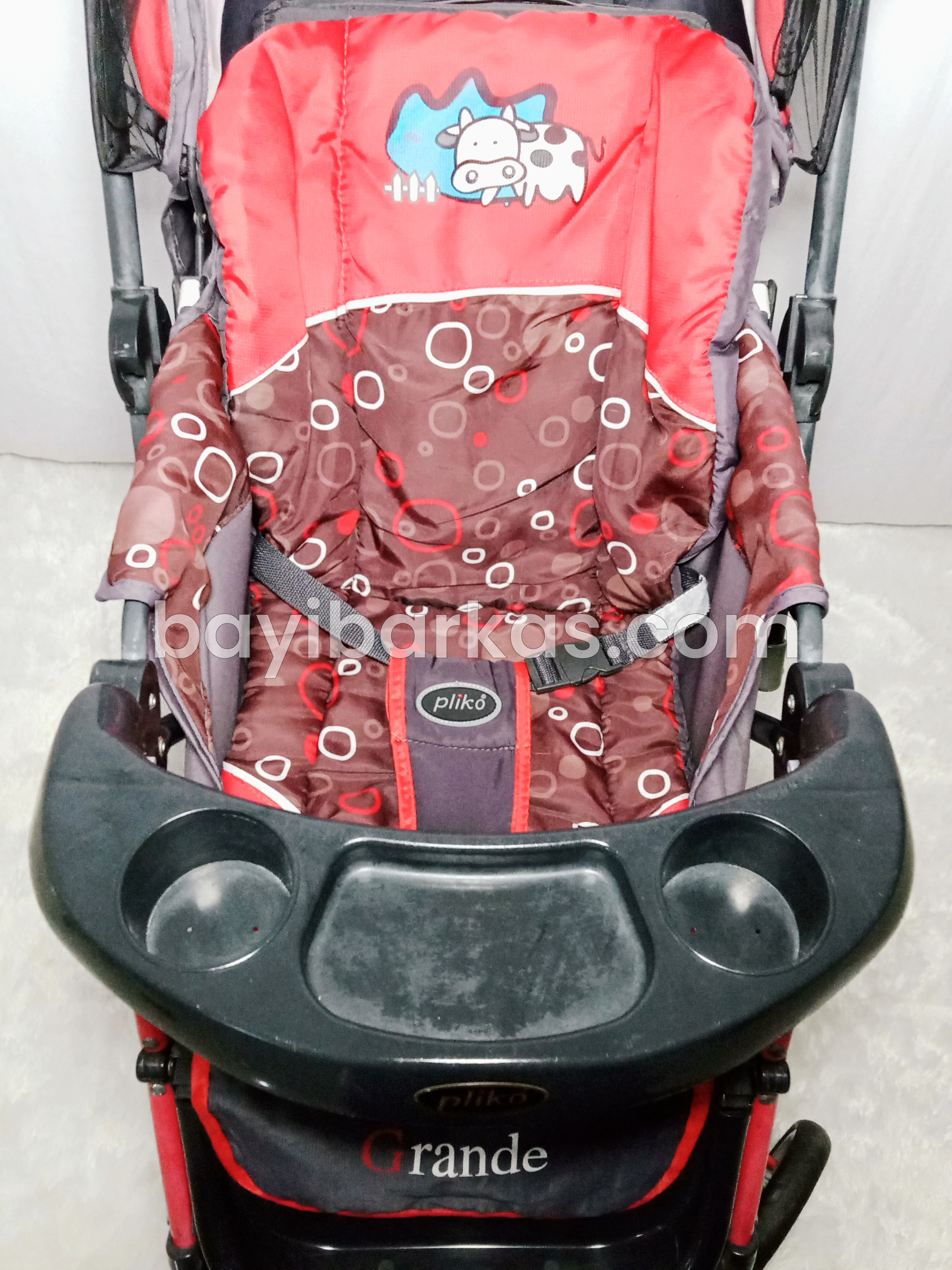 Stroller 3in1 PLIKO 'GRANDE' Merah *SECOND (BP.NA)