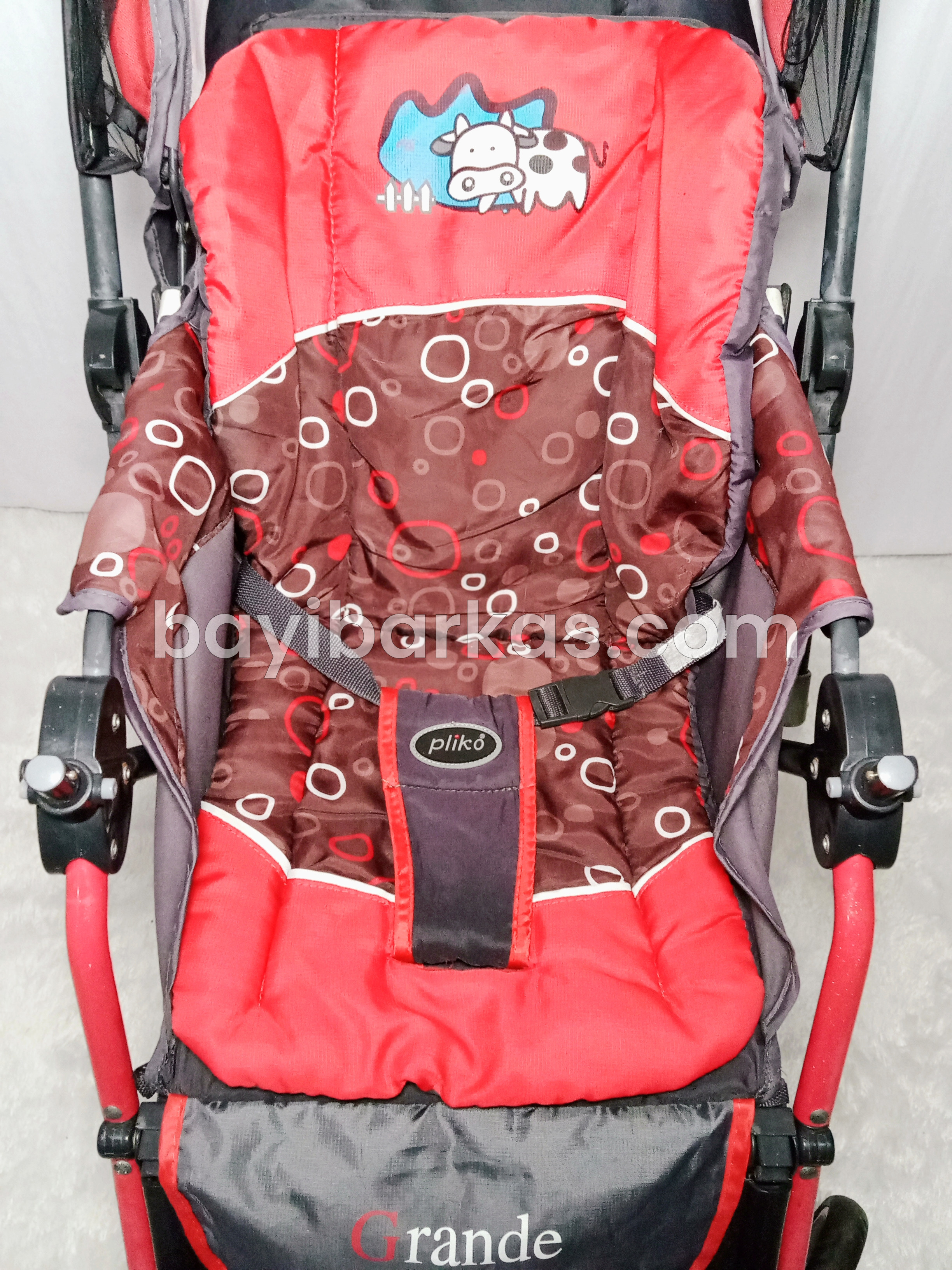 Stroller 3in1 PLIKO 'GRANDE' Merah *SECOND (BP.NA)