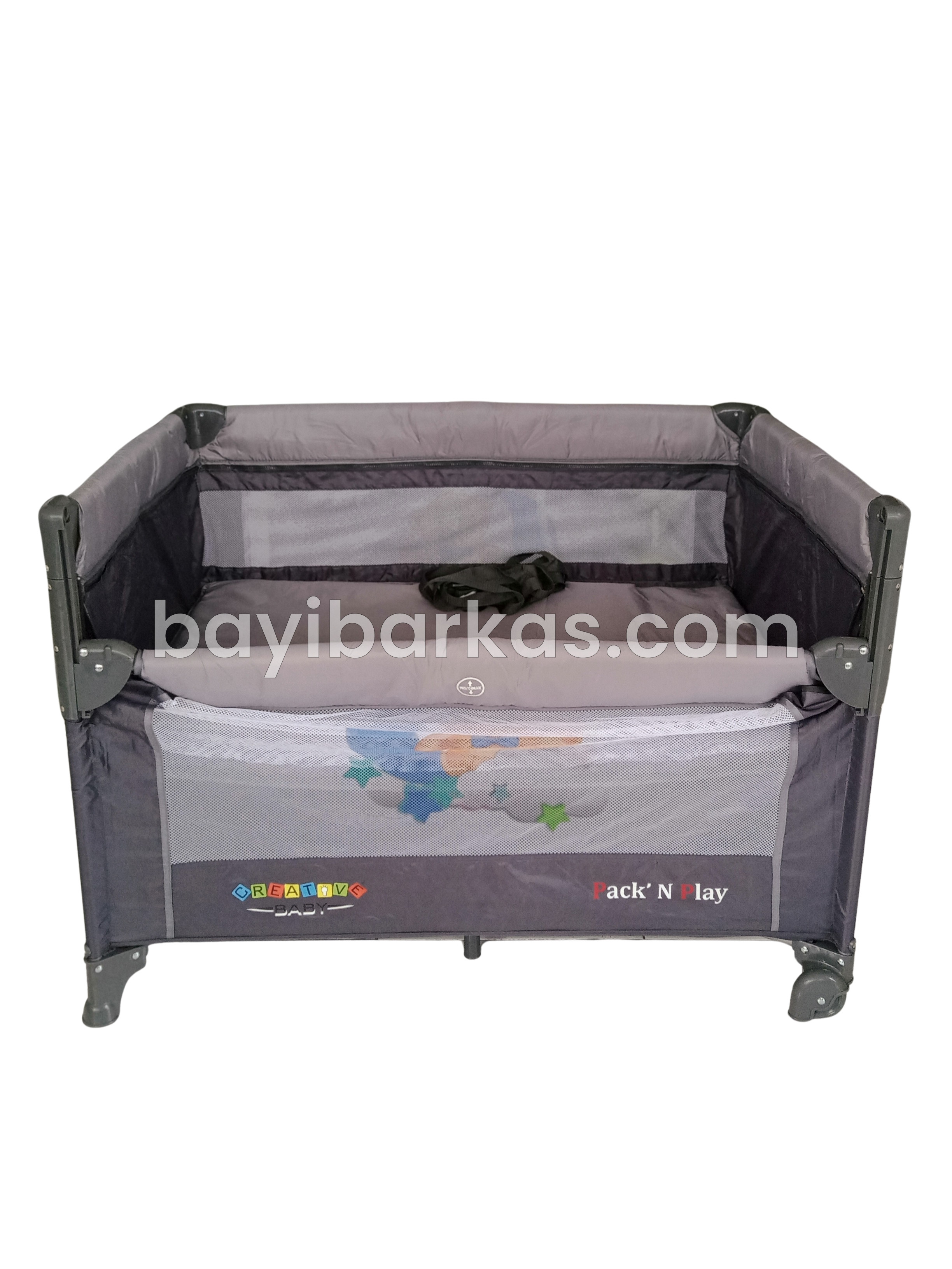 Box Bayi CREATIVE BABY "Pack & play " Abu-abu *Second (BP. MFA)