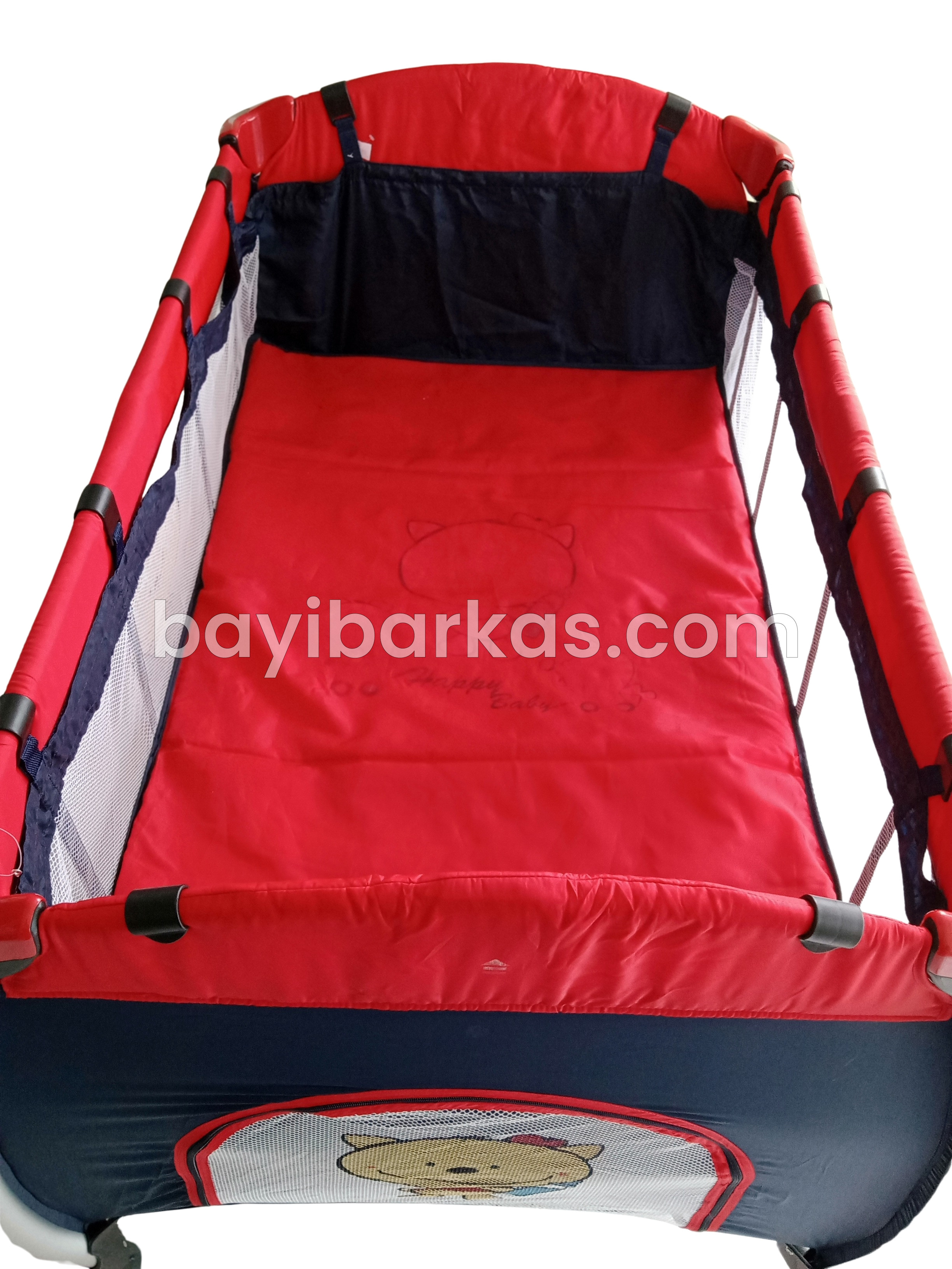 Box Bayi / boks tempat tidur bayi BABYELLE "Deluxe Travelite'' Merah-Navy *SECOND (BP.MFA)