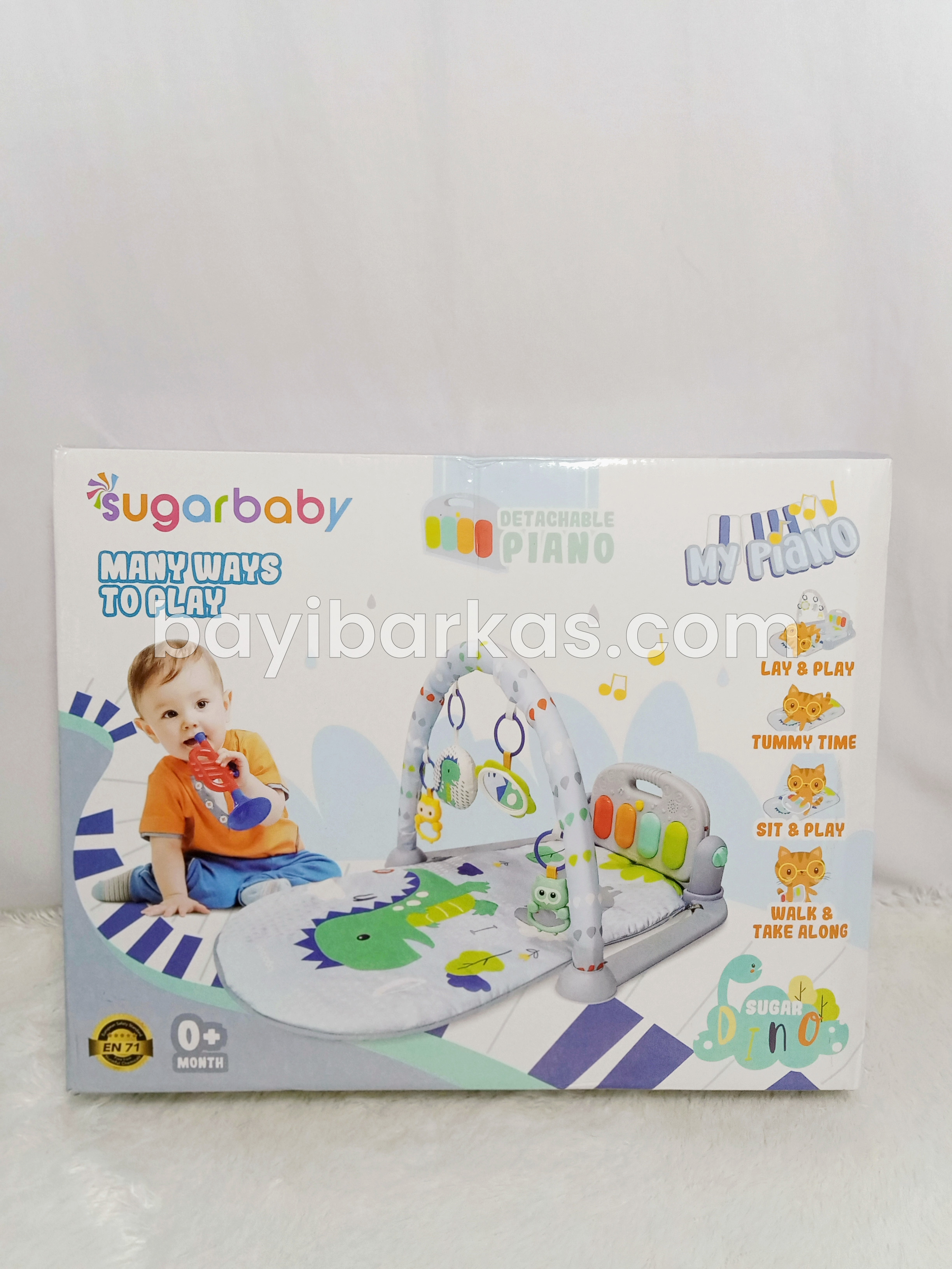 Piano Playmat SUGAR BABY "Sugar Dino" Biru *Second (TJ)