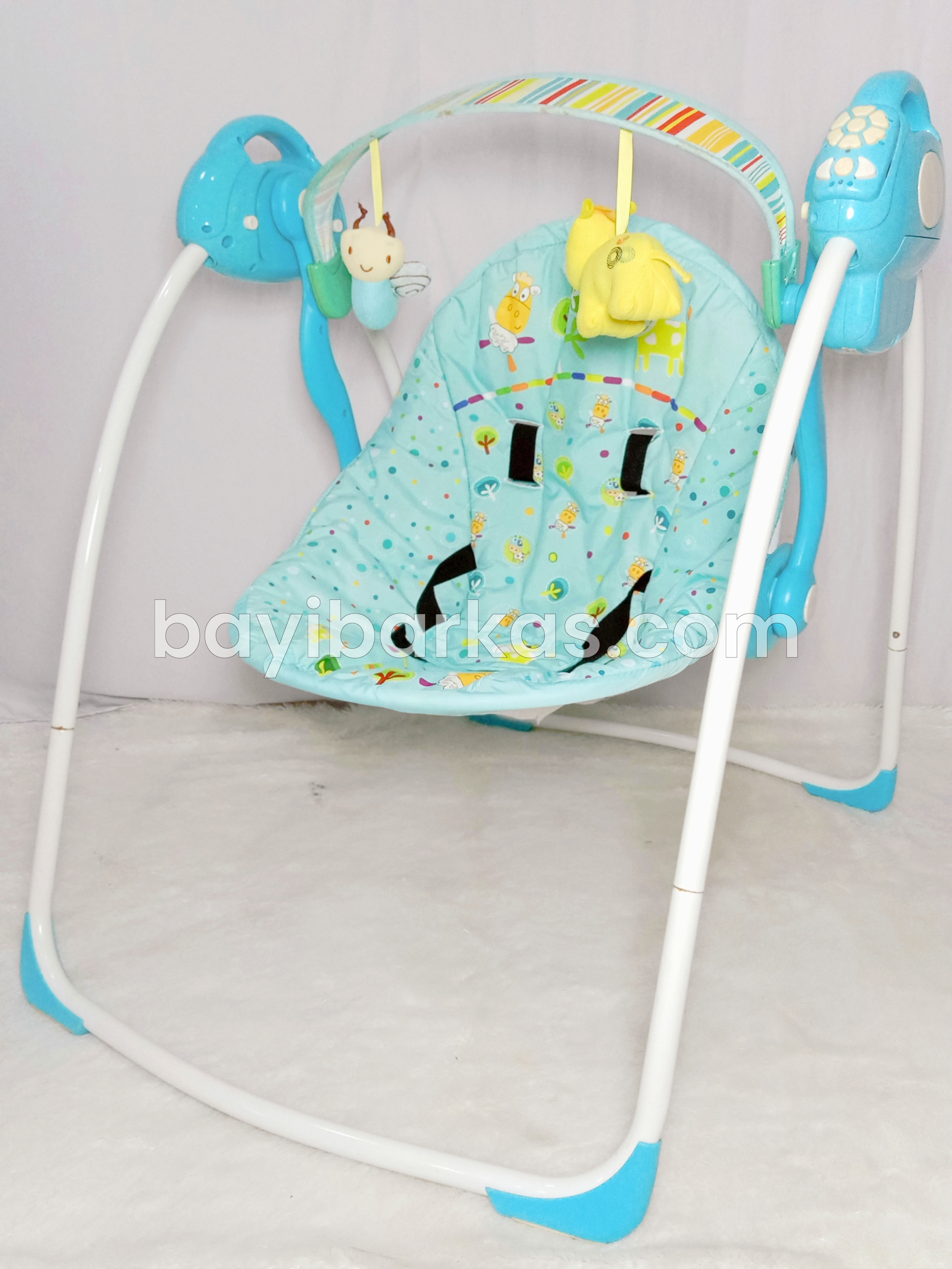 Baby Swing Elektrik Merk 'Baby Elle' Warna Biru *Second (TJ.141-2/KFA)