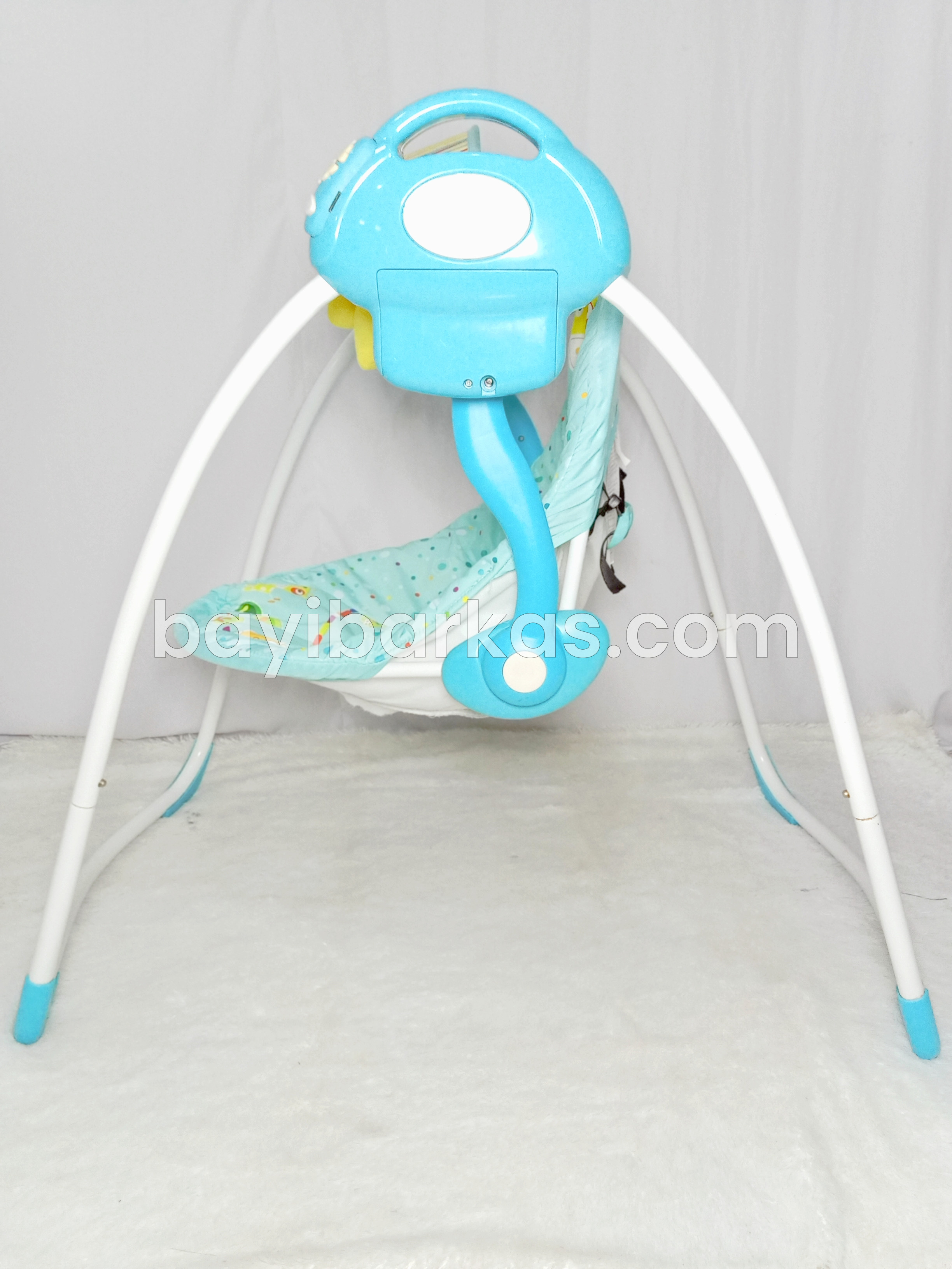 Baby Swing Elektrik Merk 'Baby Elle' Warna Biru *Second (TJ.141-2/KFA)