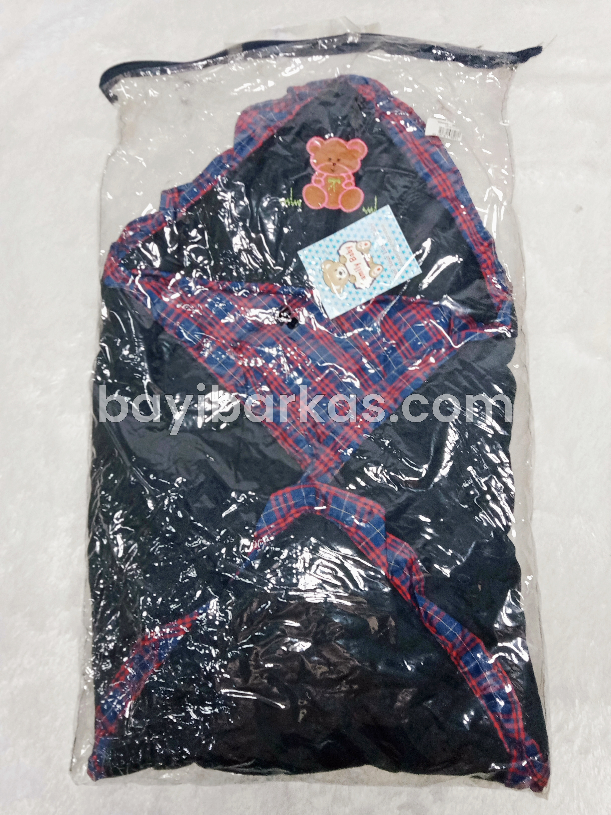 Selimut Tudung Bayi Merek Family Baby Biru dan Cream *NEW (TJ.144-4/NA)