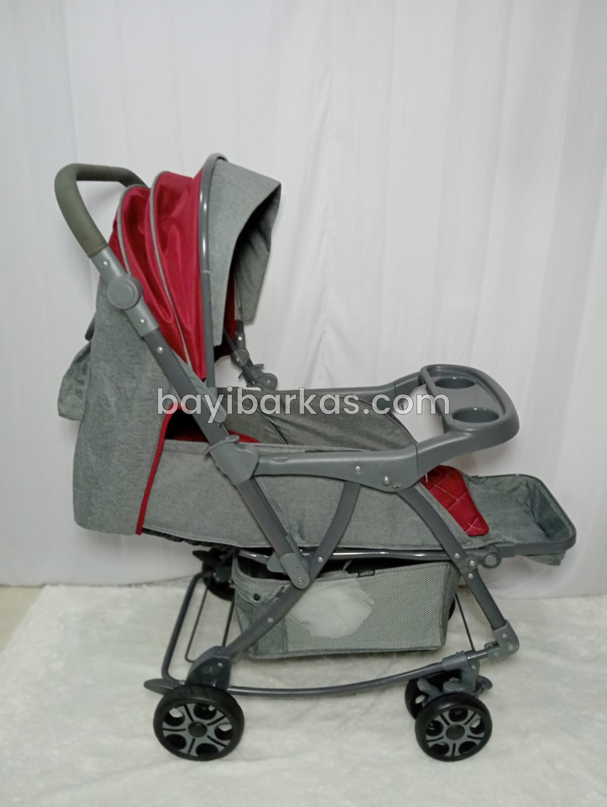 Stroller 3in1 Pliko 'Nevada' Merah *Second (BP - NFA)