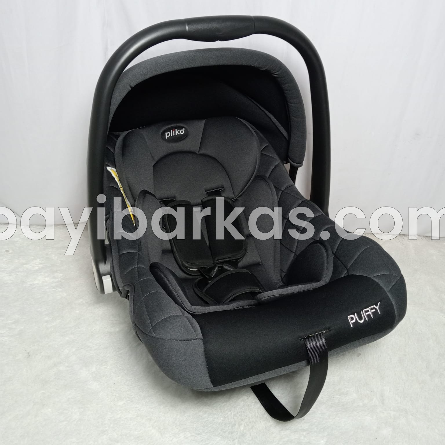 Carseat Infant Carrier Pliko PUFFY Hitam *Like New (BP.NA)
