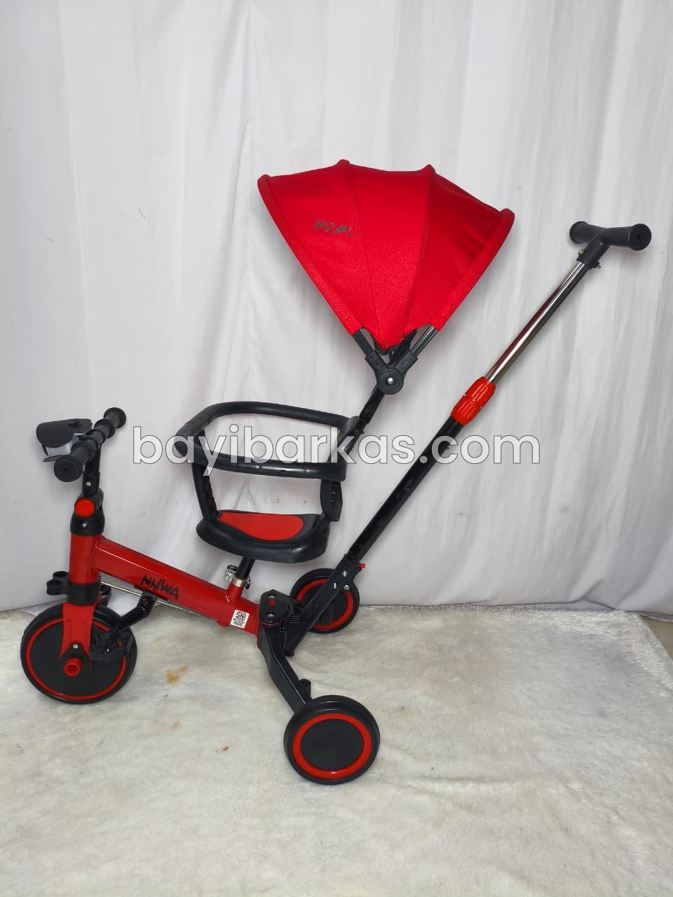 Sepeda Anak Nuwa  (3in1) + Dorongan + Musik Lampu Sepeda Anak Roda Tiga Push Bike *2nd (TJ 151-2/ZA)