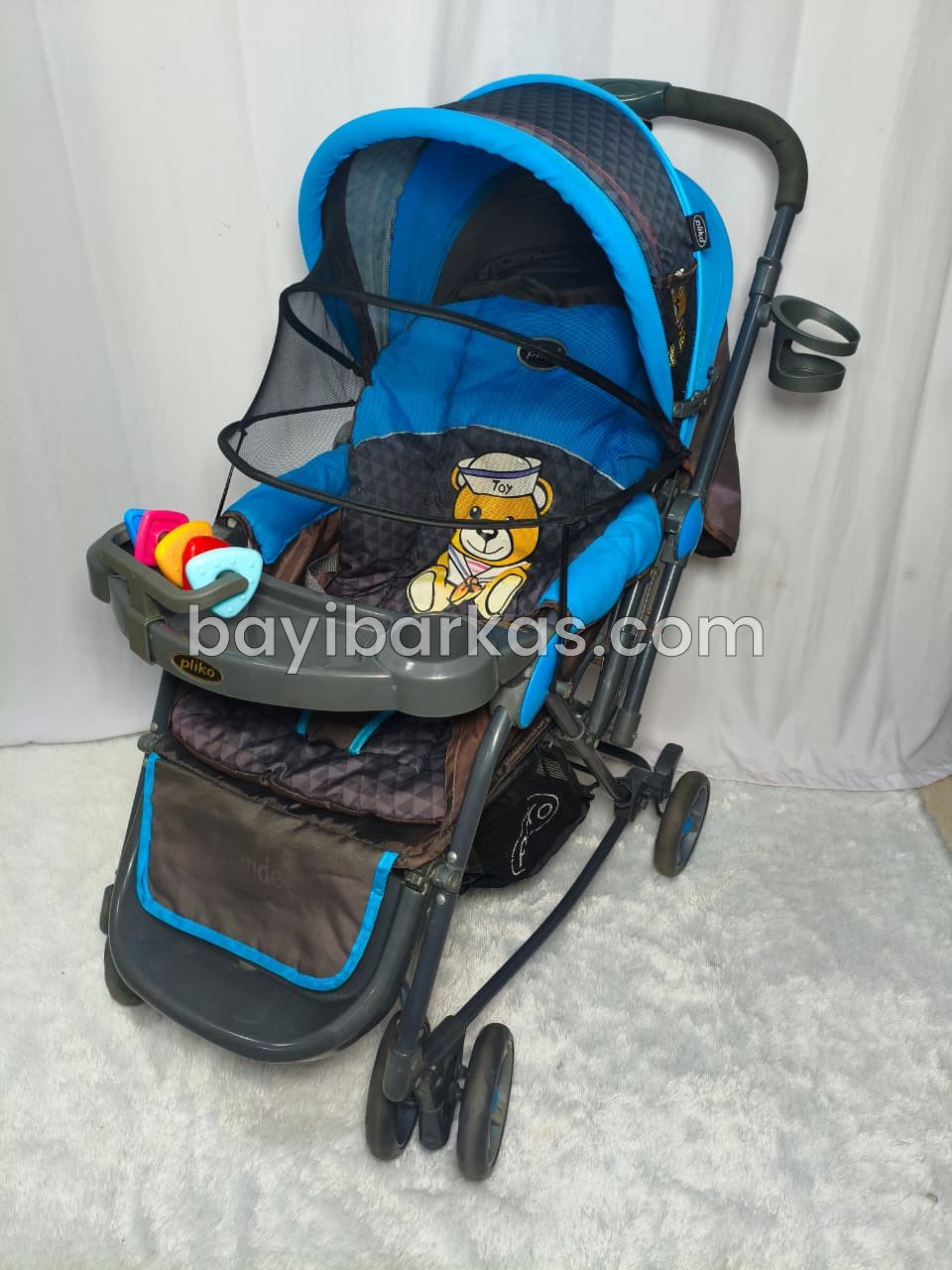 Stroller PLIKO type 'GRANDE' Biru *2nd (BP.KA)
