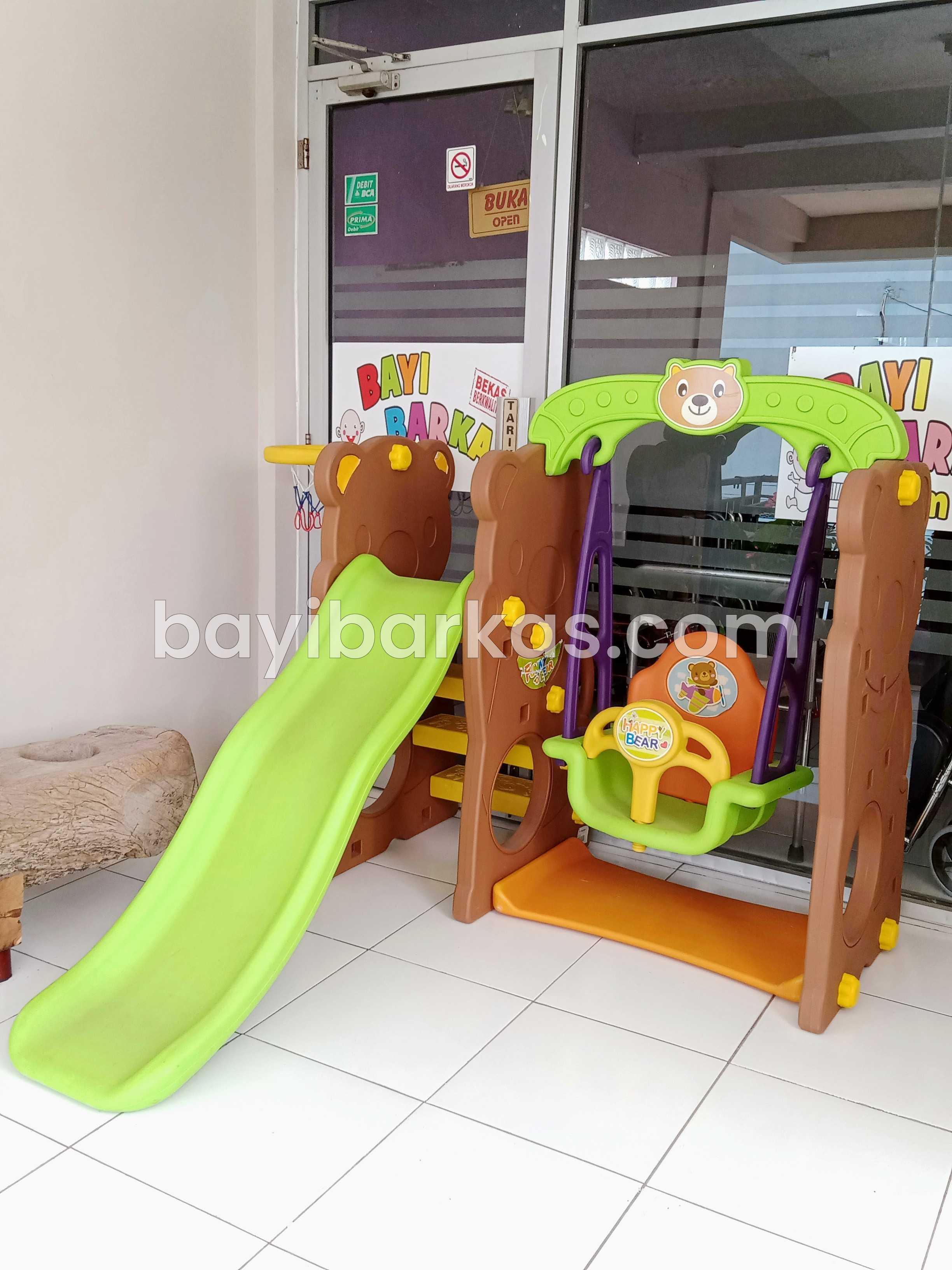 (MAINAN DIJUAL) TOBEBE HAPPY BEAR Slide & Swing