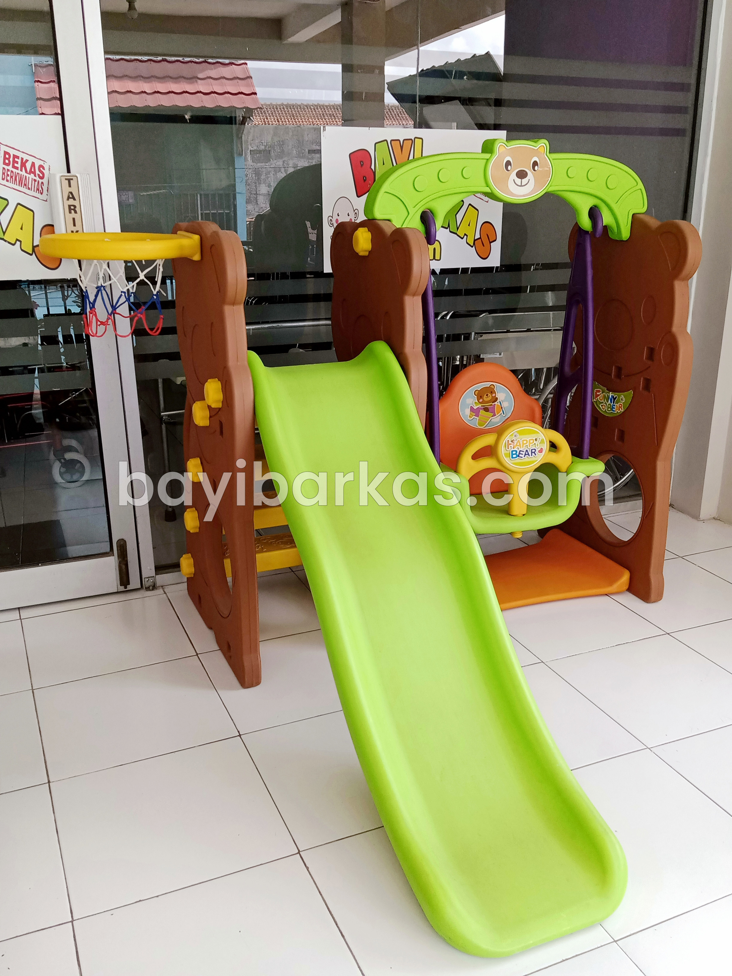 (MAINAN DIJUAL) TOBEBE HAPPY BEAR Slide & Swing