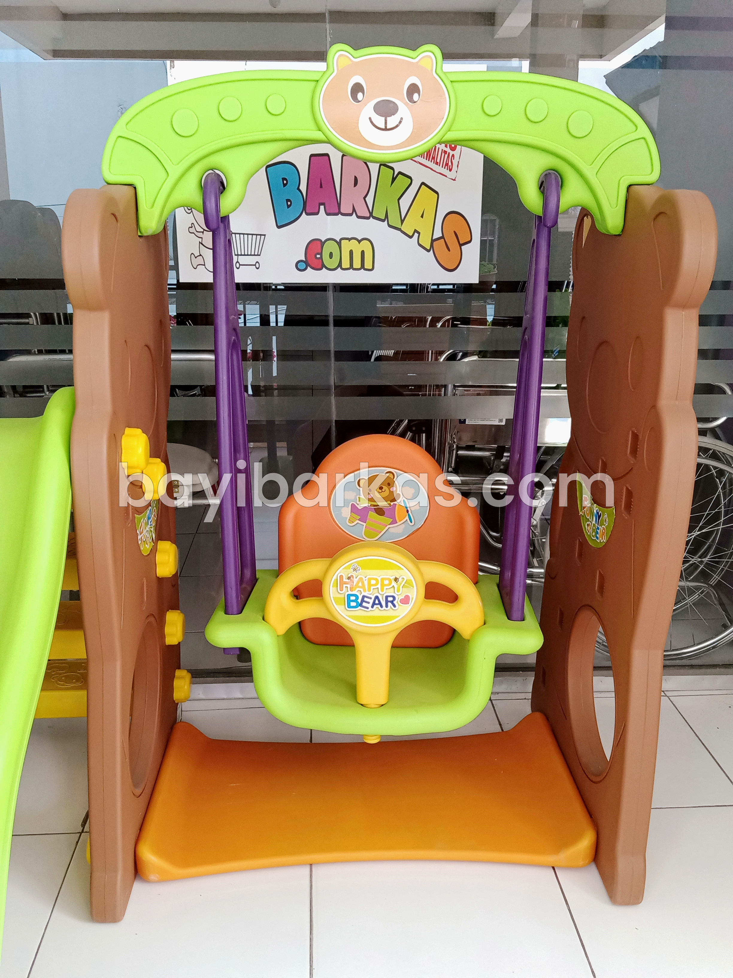 (MAINAN DIJUAL) TOBEBE HAPPY BEAR Slide & Swing