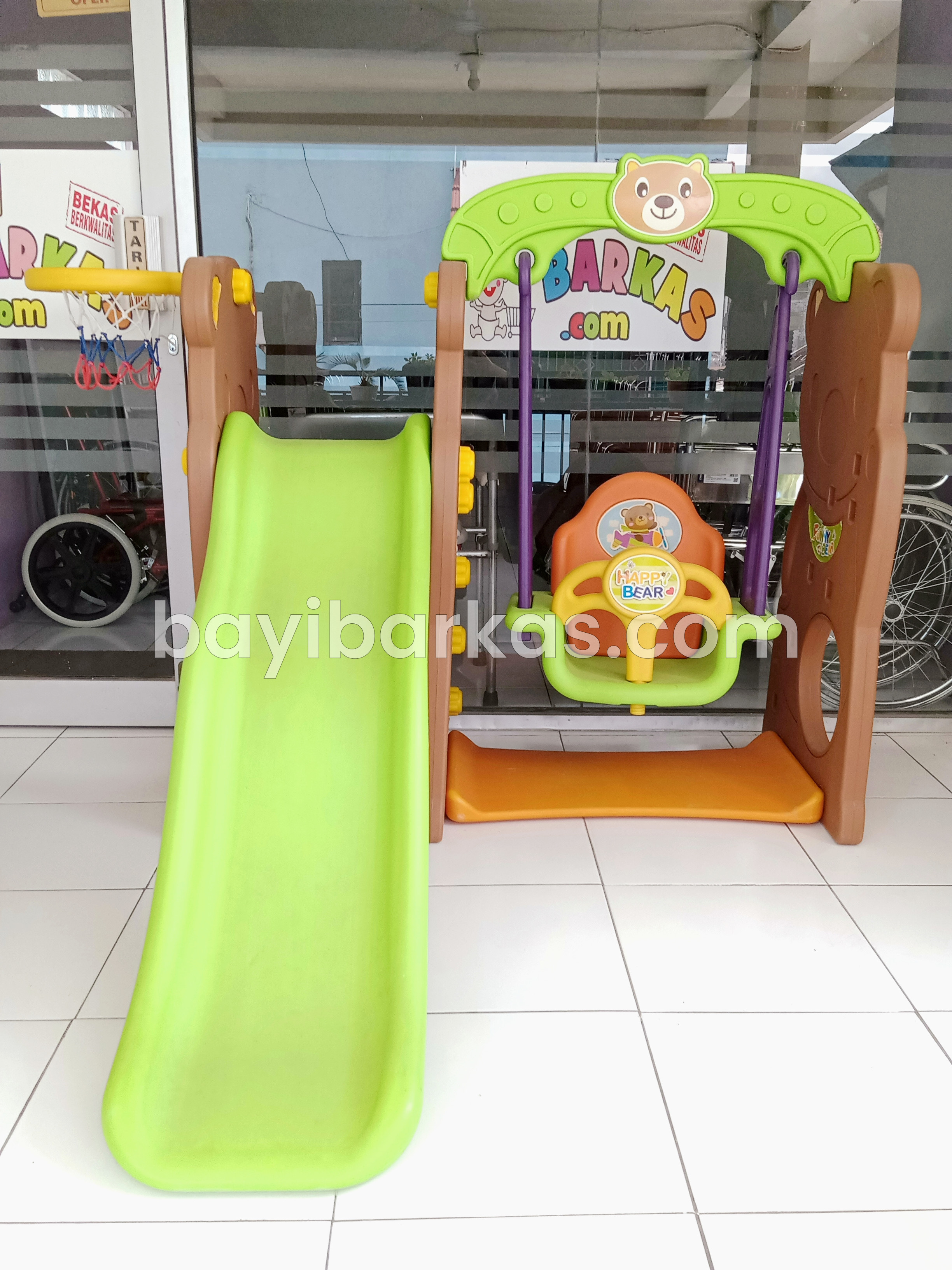 (MAINAN DIJUAL) TOBEBE HAPPY BEAR Slide & Swing