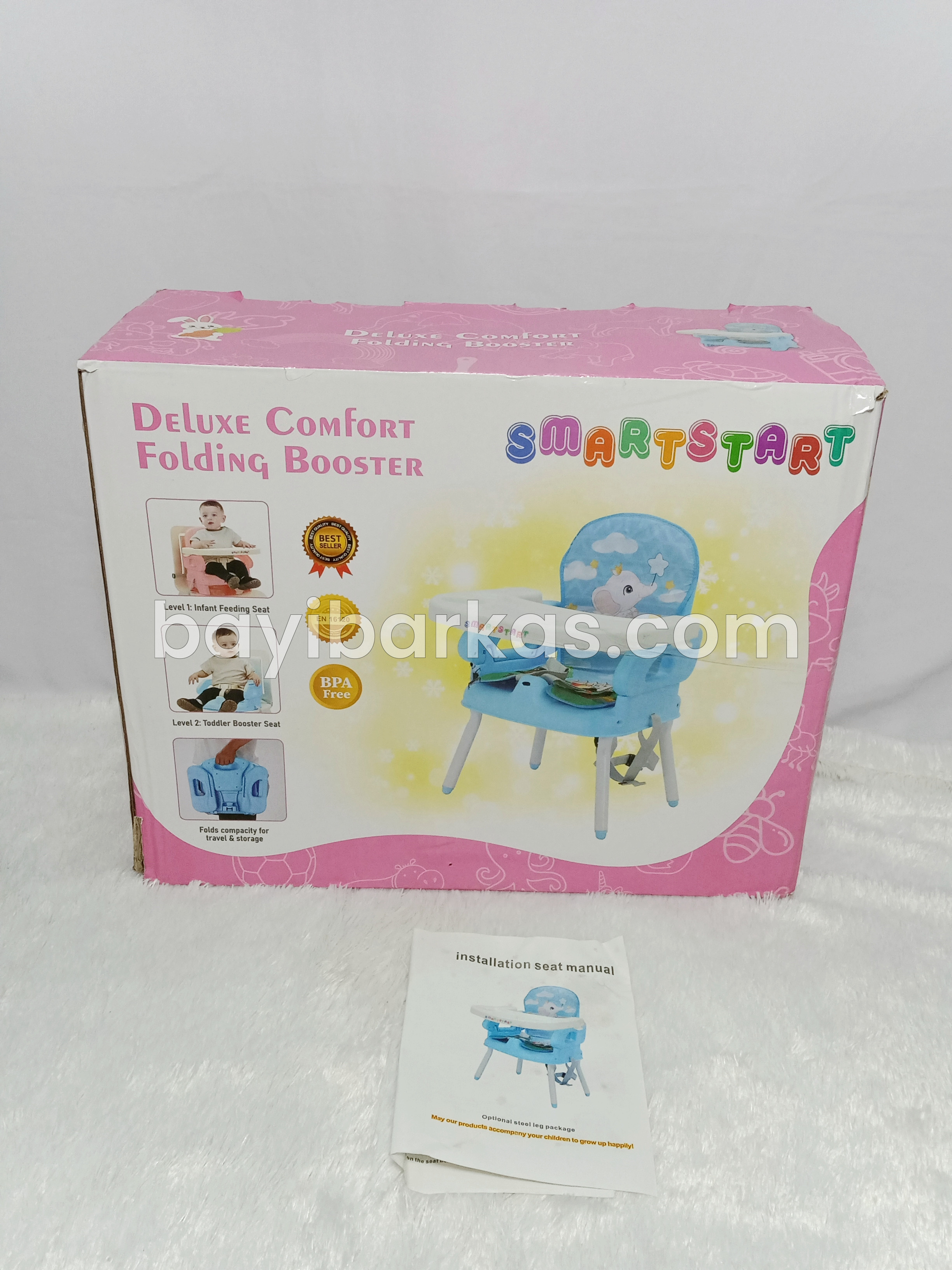 Booster seat 3in1 merk SMART START *Pink (EX-KADO)